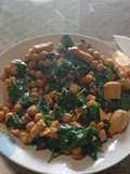 Garbanzos con Pollo y Espinacas