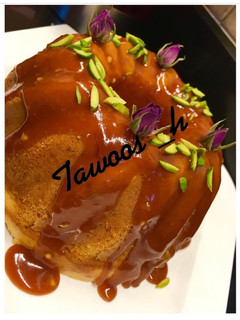 عکسی از دستور کیک گلاب و هل