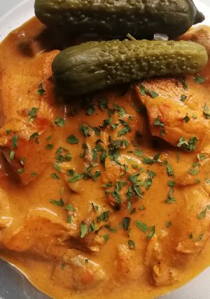 Csirkepaprikás recept fotója