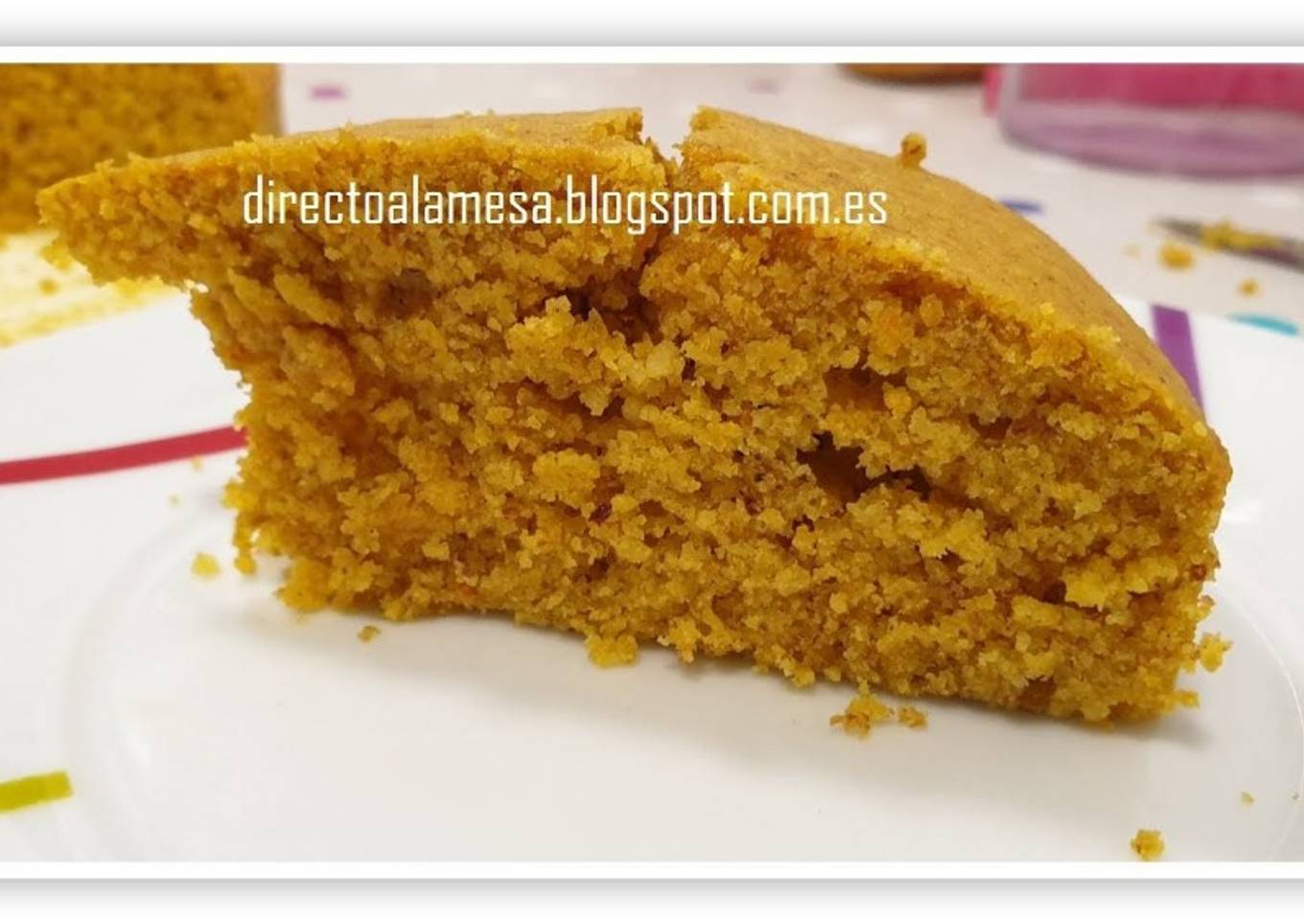 Bizcocho de avena y zanahorias