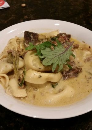 A picture of Brad's fix my boo boo, kinda Tuscan soup.