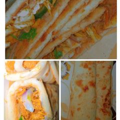 A picture of Chicken pita roll😍چکن پیٹا رول😋.