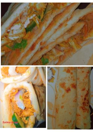 A picture of Chicken pita roll😍چکن پیٹا رول😋.