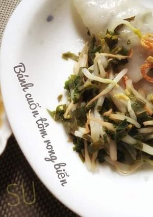 Hình của món Bánh cuốn tôm rong biển - Ăn dặm cho bé.