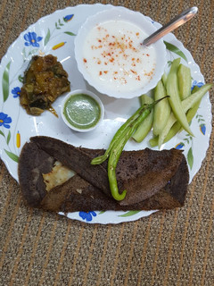 A picture of Kuttu Dosa.