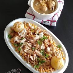A picture of Chicken_Moghrabiyeh#Lebanese_Couscous.