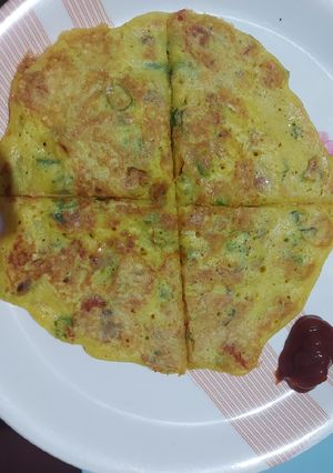 A picture of Moonglet or vegetarian omelette.
