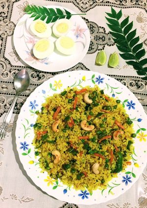 A picture of Veggies Poha.