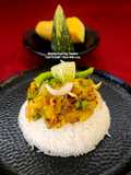 Kumro Bhorta With Bhaat (Bengali Staple Food) Pumpkin Bharta With Plain Steamed Rice