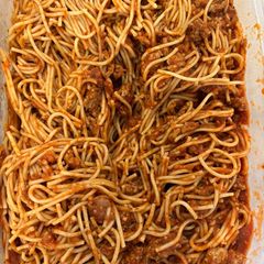 A picture of Turkey Spaghetti.