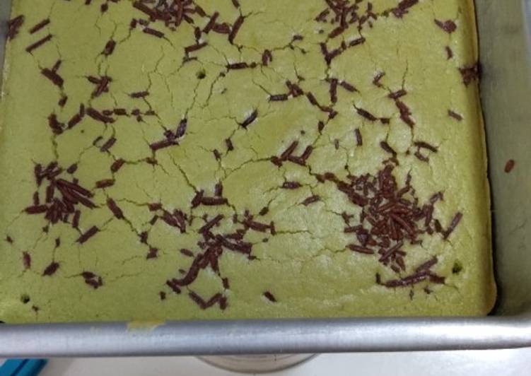 Cara Gampang memasak Bolu panggang greentea Anti Gagal