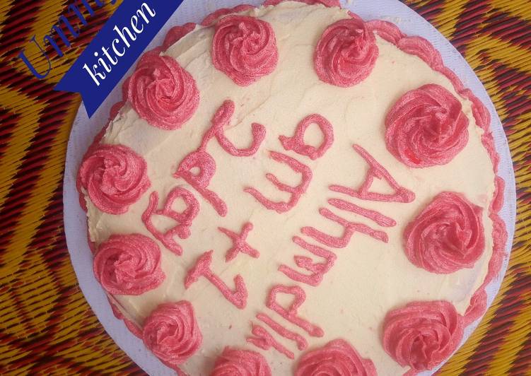 Simple Way to Prepare Speedy Red velvet birthday cake buttercream