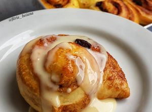 Foto resep Cinnamon Roll with Cream Cheese Frosting (1x Proofing)