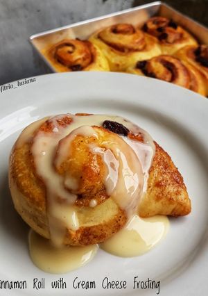 Foto resep Cinnamon Roll with Cream Cheese Frosting (1x Proofing)
