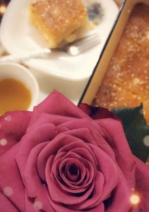 صورة لوصفة بسبوسة بالقشطة