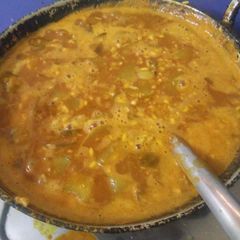 A picture of Cucumber Sambar.
