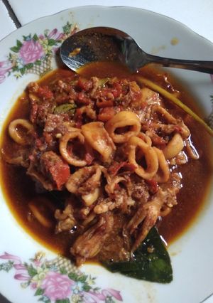 Foto resep Cumi pedas manis (enak)