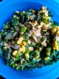 Pumpkin leaves (saag) with Moong dal