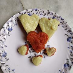 A picture of Gajar or khoya burfi.