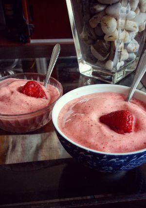 Una foto de Helado fácil y sano