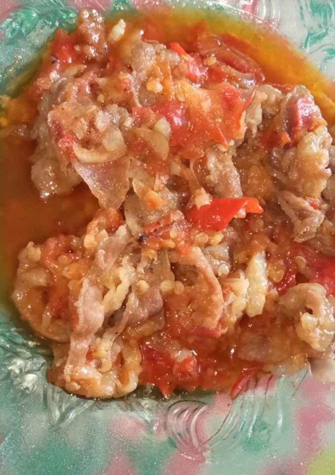 Foto resep Oseng Mercon (Spicy Beef slice)