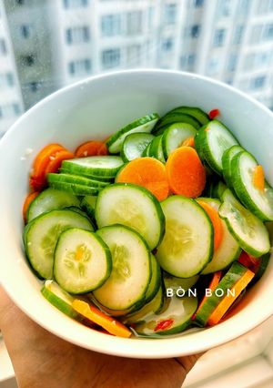 Hình của món Dưa Leo Trộn Chua Ngọt.