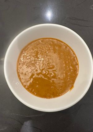 A picture of Spicy Korean Peanut Dipping Sauce.