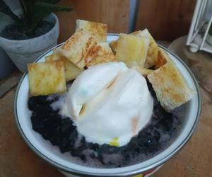 Cara Memasak Cepat Bubur Ketan Hitam dg ice cream n roti Enak Bergizi Cara Memasak Cepat Bubur Ketan Hitam dg ice cream n roti Enak Bergizi