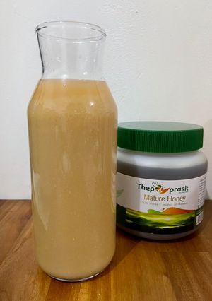 Foto resep Juice bawang putih tunggal, jahe, lemon, cuka apel, madu