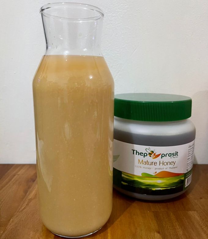 Foto resep Juice bawang putih tunggal, jahe, lemon, cuka apel, madu
