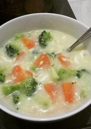 Foto resep Sup krim ayam instan
