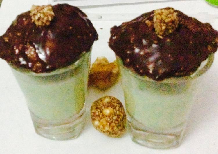Recipe of Any-night-of-the-week Chocolate golgappa paan shot