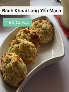Hình của món Bánh khoai lang yến mạch 🍠.