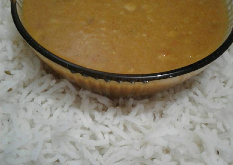 Recipe of Any-night-of-the-week Masale wali daal &amp; Rice