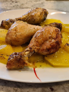 Una foto de Jamoncitos de pollo al cava al horno