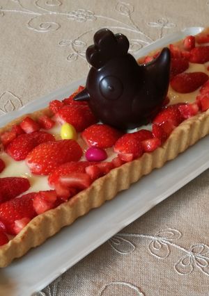 Une photo de Tarte aux fraises