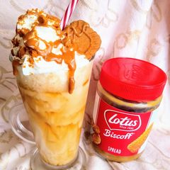 A picture of Biscoff Milkshake (Low Cal Treat!).
