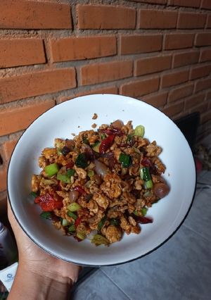 Foto resep Orak arik telur bawang merah