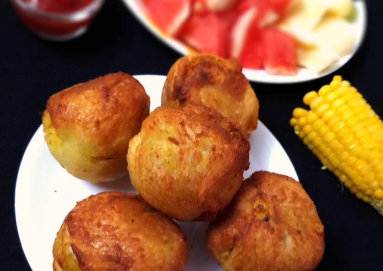 Recipe of Super Quick Homemade Potato corn bread vada