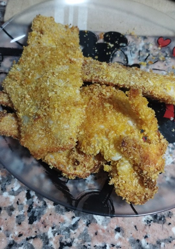 Una foto de Merluza rebozada en freidora de aire