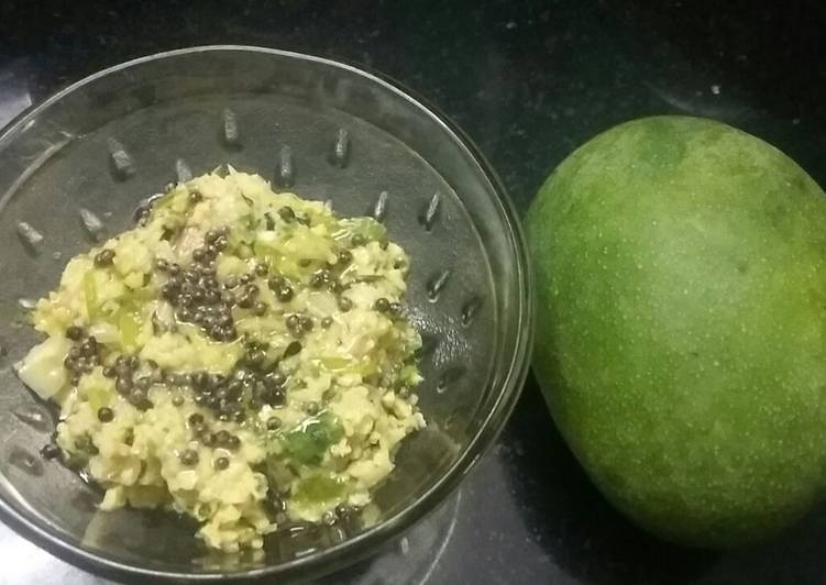 Step-by-Step Guide to Make Homemade Raw mango Chnadal chutney