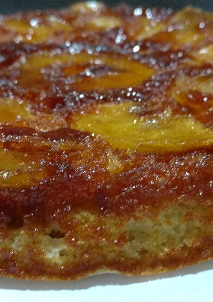 Una foto de Torta invertida de manzanas