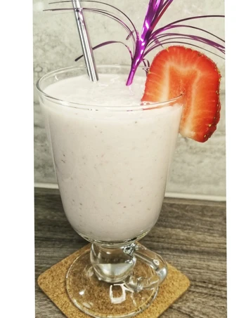 Easy Way Make Strawberry Smoothie with banana the Awesome  Appealing