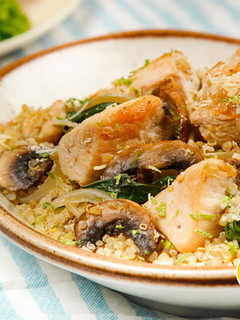 Una foto de Risotto de quinoay pollo Friko