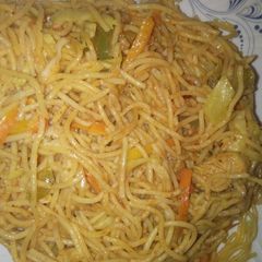 A picture of Spicy spaghetti.
