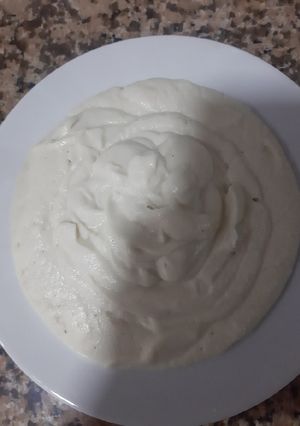 Una foto de Puré de coliflor