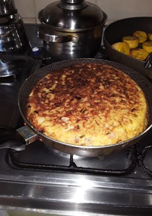 Una foto de Frittata de coliflor