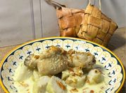 Gambar opor ayam ketupat