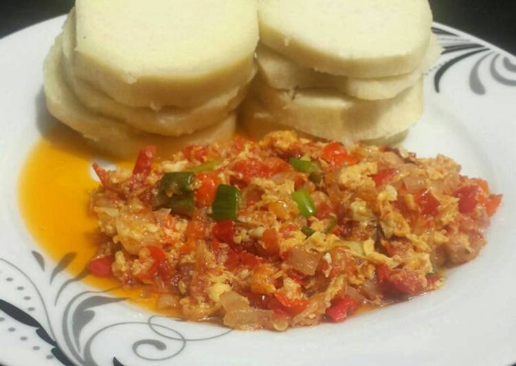 Easiest Way to Prepare Any-night-of-the-week Yam with egg sauce Cooking Basics for Newbies