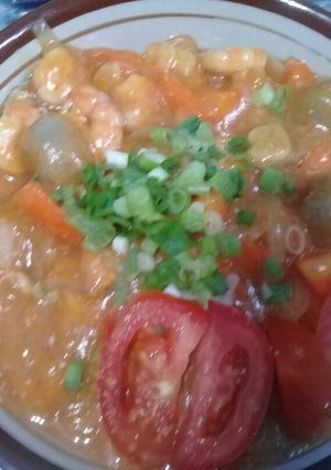 Foto resep Udang baso wortel asam manis kuah kental